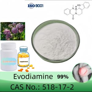 Evodiamine Powder, Purity 99% Min, 20g, 50g, 100g, 1000g, CAS 518-17-2